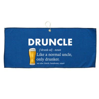 Druncle Funny Uncle Definition See Also Funcle Large Microfiber Waffle Golf Towel