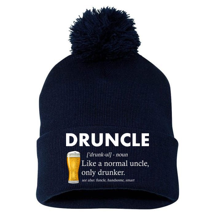 Druncle Funny Uncle Definition See Also Funcle Pom Pom 12in Knit Beanie