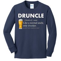 Druncle Funny Uncle Definition See Also Funcle Kids Long Sleeve Shirt