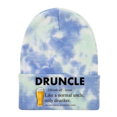 Druncle Funny Uncle Definition See Also Funcle Tie Dye 12in Knit Beanie