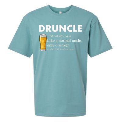 Druncle Funny Uncle Definition See Also Funcle Sueded Cloud Jersey T-Shirt