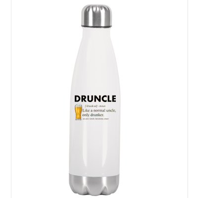 Druncle Funny Uncle Definition See Also Funcle Stainless Steel Insulated Water Bottle