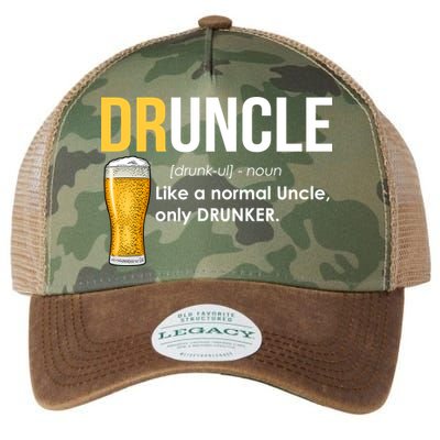 Druncle Like a Normal Uncle Only Drunker Legacy Tie Dye Trucker Hat