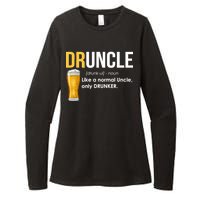 Druncle Like a Normal Uncle Only Drunker Womens CVC Long Sleeve Shirt