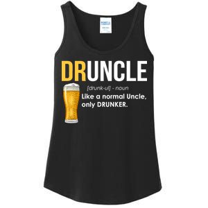 Druncle Like a Normal Uncle Only Drunker Ladies Essential Tank