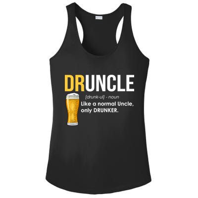 Druncle Like a Normal Uncle Only Drunker Ladies PosiCharge Competitor Racerback Tank