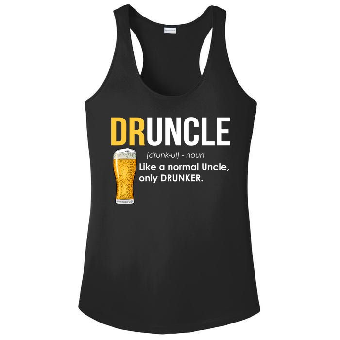 Druncle Like a Normal Uncle Only Drunker Ladies PosiCharge Competitor Racerback Tank