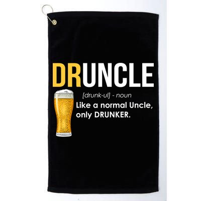 Druncle Like a Normal Uncle Only Drunker Golf Towel