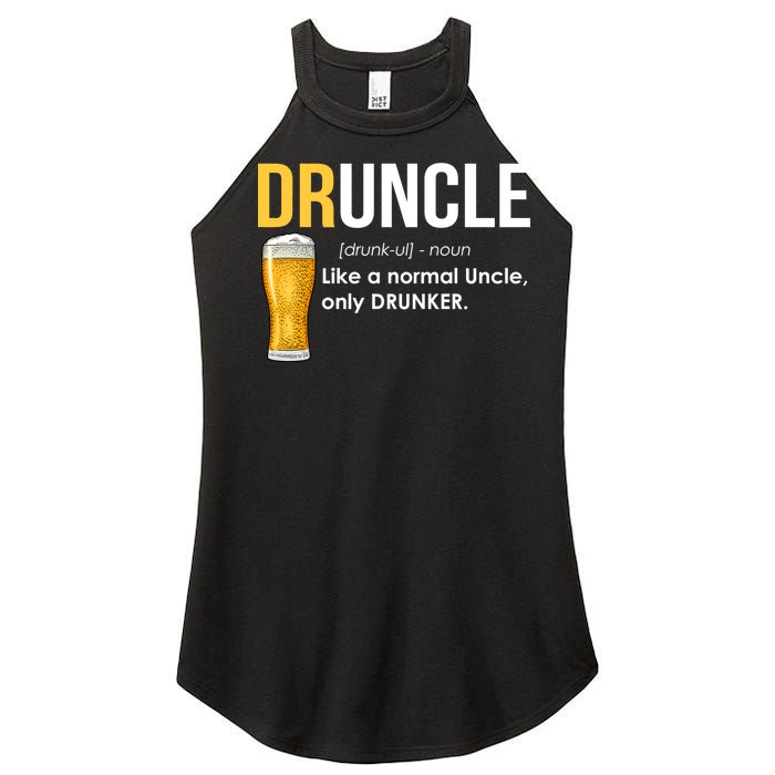 Druncle Like a Normal Uncle Only Drunker Women's Perfect Tri Rocker Tank