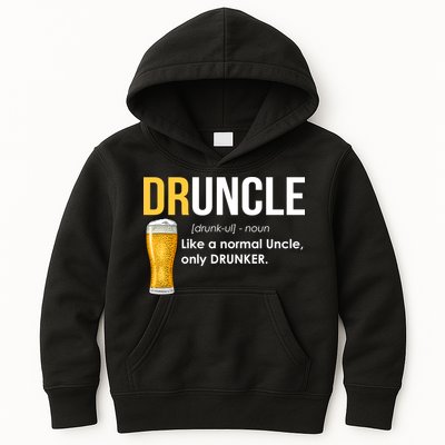 Druncle Like a Normal Uncle Only Drunker Kids Hoodie
