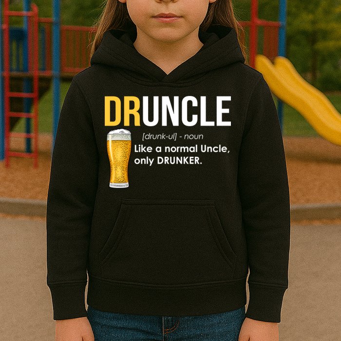 Druncle Like a Normal Uncle Only Drunker Kids Hoodie