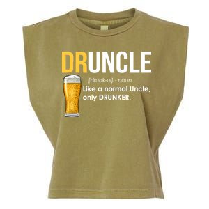 Druncle Like a Normal Uncle Only Drunker Garment-Dyed Women's Muscle Tee