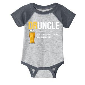 Druncle Like a Normal Uncle Only Drunker Infant Baby Jersey Bodysuit