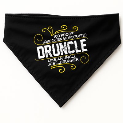 Druncle Like A Uncle Just Drunker USA-Made Doggie Bandana