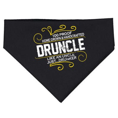 Druncle Like A Uncle Just Drunker USA-Made Doggie Bandana