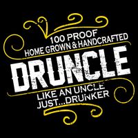 Druncle Like A Uncle Just Drunker Drawstring Bag