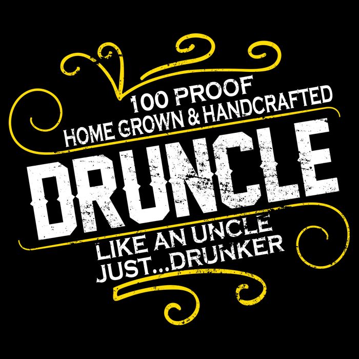 Druncle Like A Uncle Just Drunker Drawstring Bag