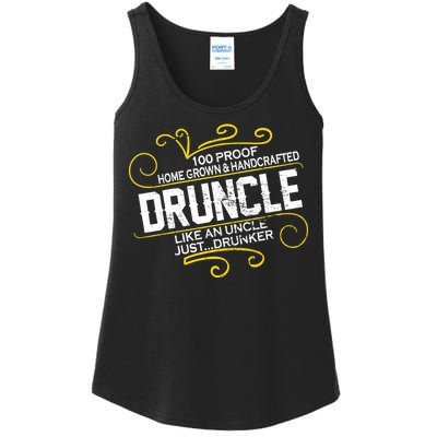 Druncle Like A Uncle Just Drunker Ladies Essential Tank