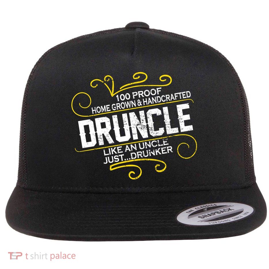 Druncle Like A Uncle Just Drunker Flatbill Hat