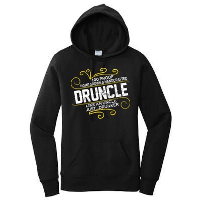 Druncle Like A Uncle Just Drunker Women's Pullover Hoodie