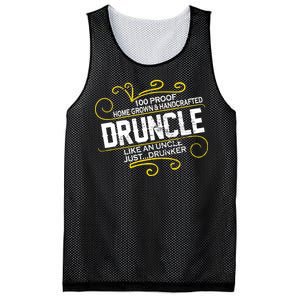 Druncle Like A Uncle Just Drunker Mesh Reversible Basketball Jersey Tank