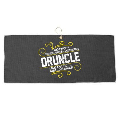 Druncle Like A Uncle Just Drunker Large Microfiber Waffle Golf Towel