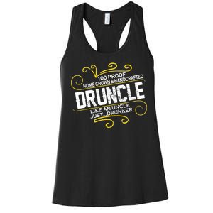 Druncle Like A Uncle Just Drunker Women's Racerback Tank