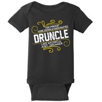 Druncle Like A Uncle Just Drunker Baby Bodysuit
