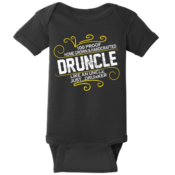 Druncle Like A Uncle Just Drunker Baby Bodysuit