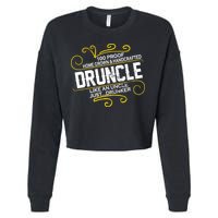 Druncle Like A Uncle Just Drunker Cropped Pullover Crew