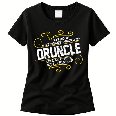Druncle Like A Uncle Just Drunker Womens T-Shirt