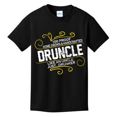 Druncle Like A Uncle Just Drunker Kids T-Shirt