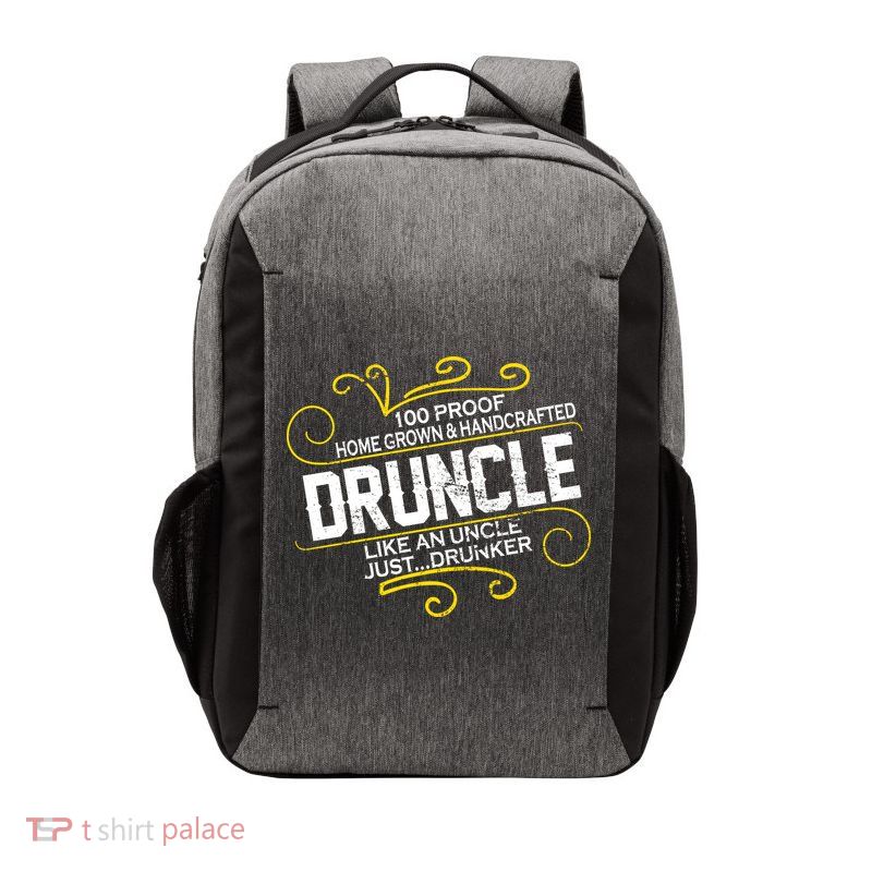 Druncle Like A Uncle Just Drunker Vector Backpack
