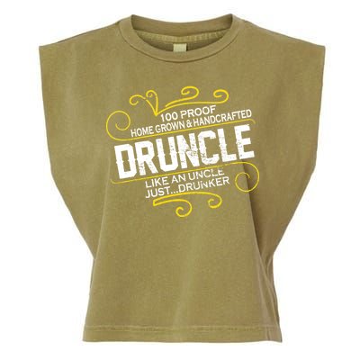 Druncle Like A Uncle Just Drunker Garment-Dyed Women's Muscle Tee