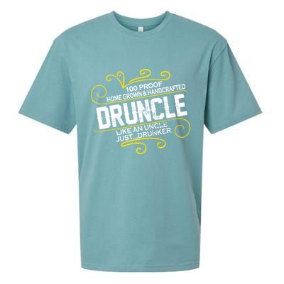 Druncle Like A Uncle Just Drunker Sueded Cloud Jersey T-Shirt