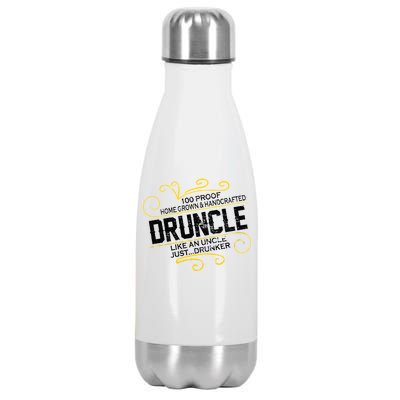 Druncle Like A Uncle Just Drunker Stainless Steel Insulated Water Bottle