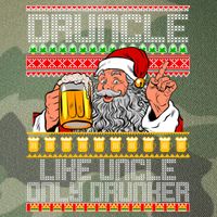 Druncle Like Uncle Only Drunker Ugly Christmas Legacy Tie Dye Trucker Hat