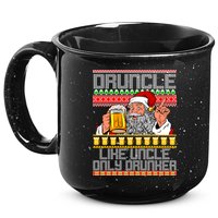 Druncle Like Uncle Only Drunker Ugly Christmas 15oz Campfire Ceramic Mug