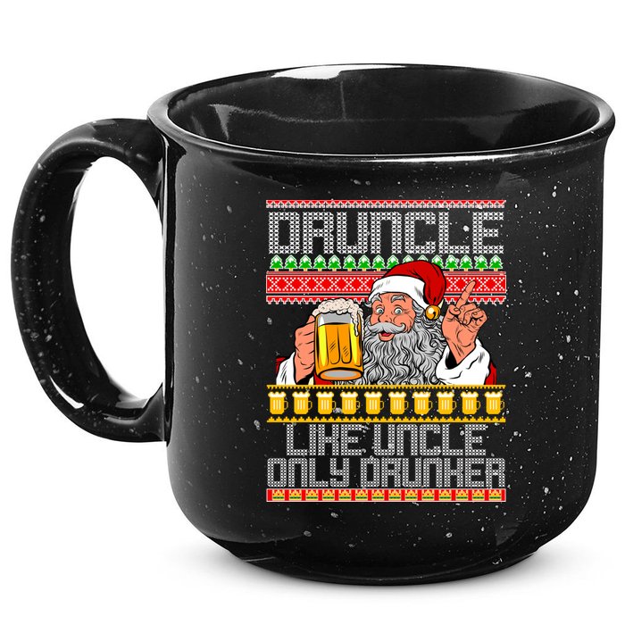 Druncle Like Uncle Only Drunker Ugly Christmas 15oz Campfire Ceramic Mug
