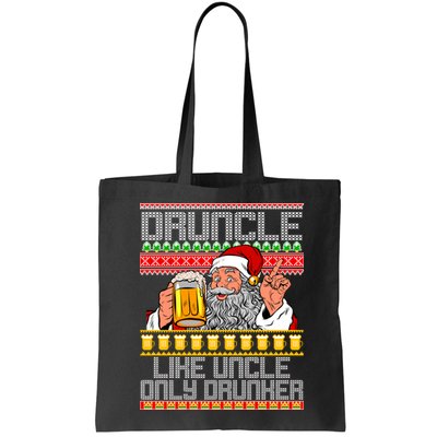 Druncle Like Uncle Only Drunker Ugly Christmas Bag