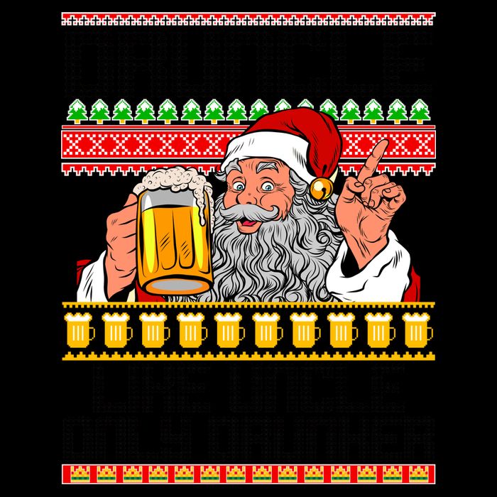 Druncle Like Uncle Only Drunker Ugly Christmas 16oz Travel Tumbler