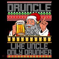 Druncle Like Uncle Only Drunker Ugly Christmas Baby Bodysuit