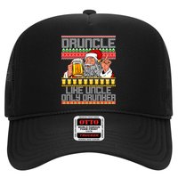 Druncle Like Uncle Only Drunker Ugly Christmas Trucker Hat