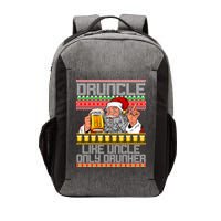 Druncle Like Uncle Only Drunker Ugly Christmas Vector Backpack
