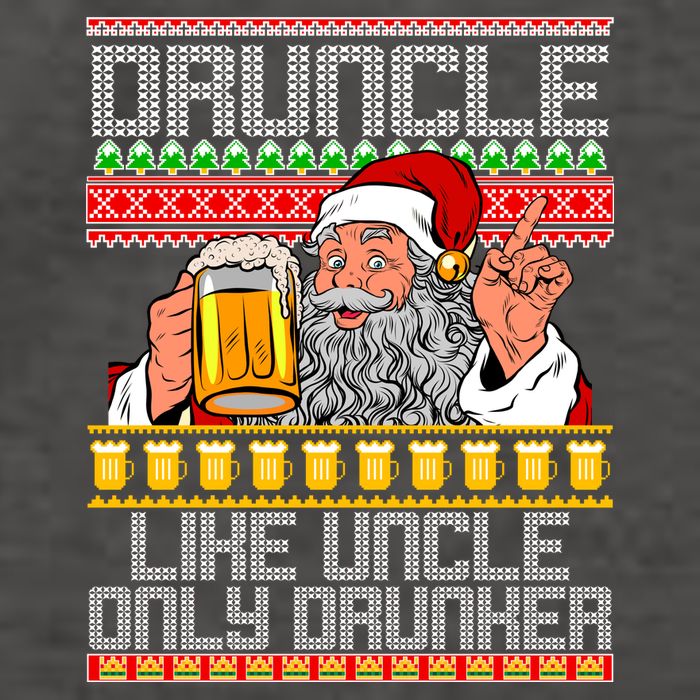 Druncle Like Uncle Only Drunker Ugly Christmas Vector Backpack