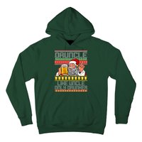 Druncle Like Uncle Only Drunker Ugly Christmas Hoodie