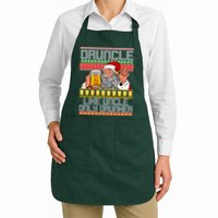 Druncle Like Uncle Only Drunker Ugly Christmas Apron