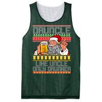 Druncle Like Uncle Only Drunker Ugly Christmas Mesh Reversible Basketball Jersey Tank