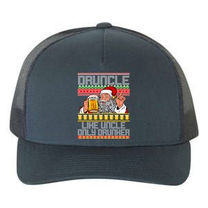 Druncle Like Uncle Only Drunker Ugly Christmas Yupoong Adult 5-Panel Trucker Hat