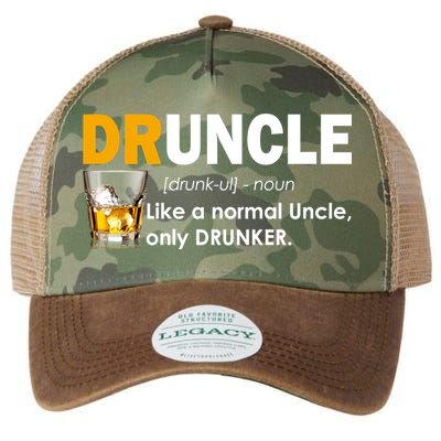 Druncle Normal Uncle Only Drunker Whiskey Legacy Tie Dye Trucker Hat
